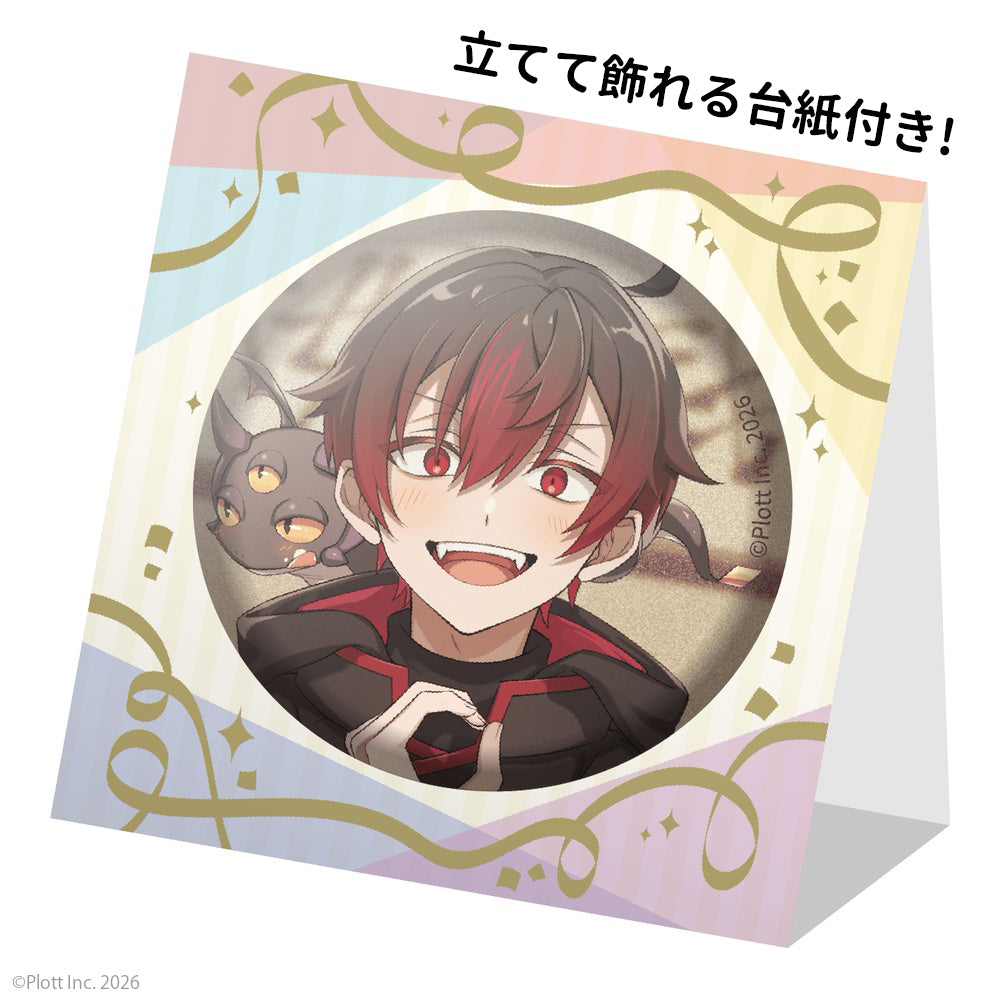 混血のカレコレ 台紙付き缶バッジ Thanks for 3 Million ドライ