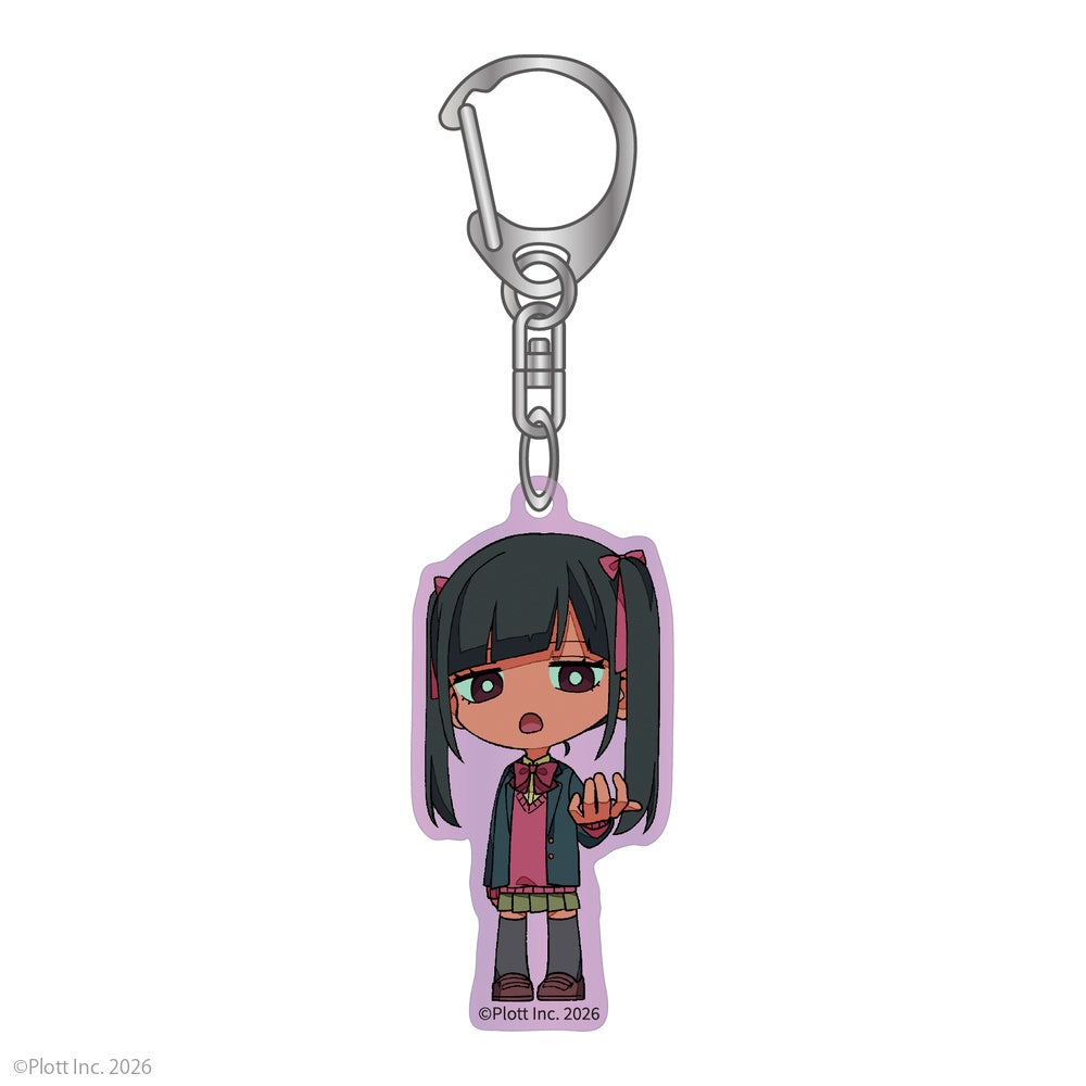私立パラの丸高校 アクリルキーホルダー ミニキャラ 闇川りこ(りこてゃ)
