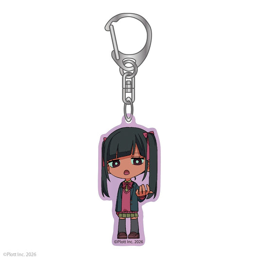 私立パラの丸高校 アクリルキーホルダー ミニキャラ 闇川りこ(りこてゃ)